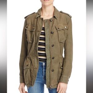 Free People Green Not Your Brothers Surplus Military Jacket Medium